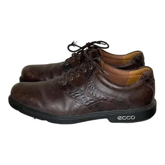 Ecco | Shoes | Ecco Mens Classic Brown Leather Lace Up Round  display picture 3